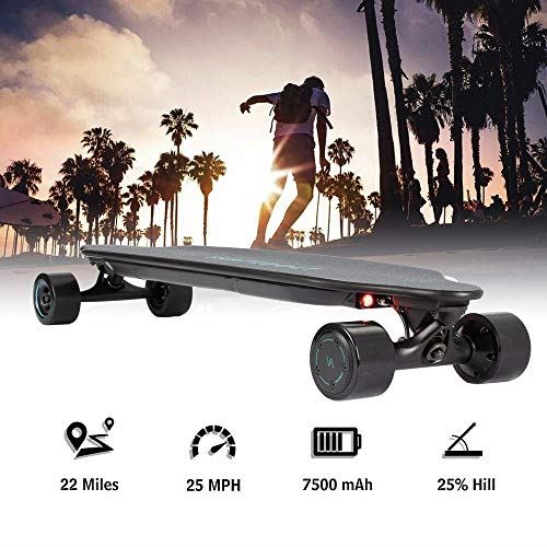 SKATEBOLT Electric Skateboard Longboard with Remote Controller, 25 MPH Top Speed