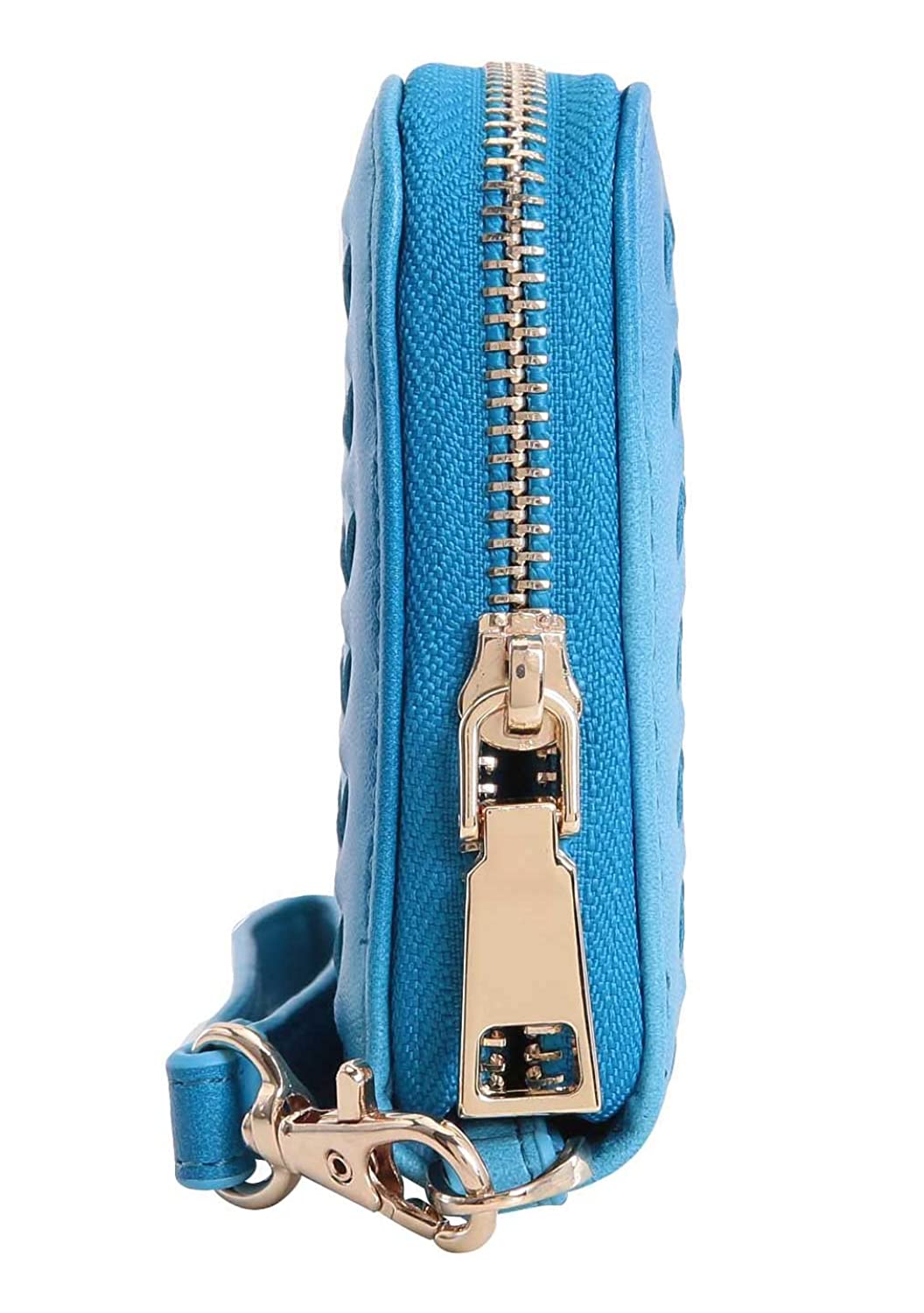 Aitbags Classic Soft Women Leather Wristlet Women's Wallet Zippered Around Purse