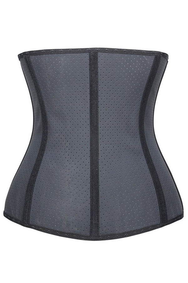 Black 9 Steel Bone Breathable Rubber Waist Cincher