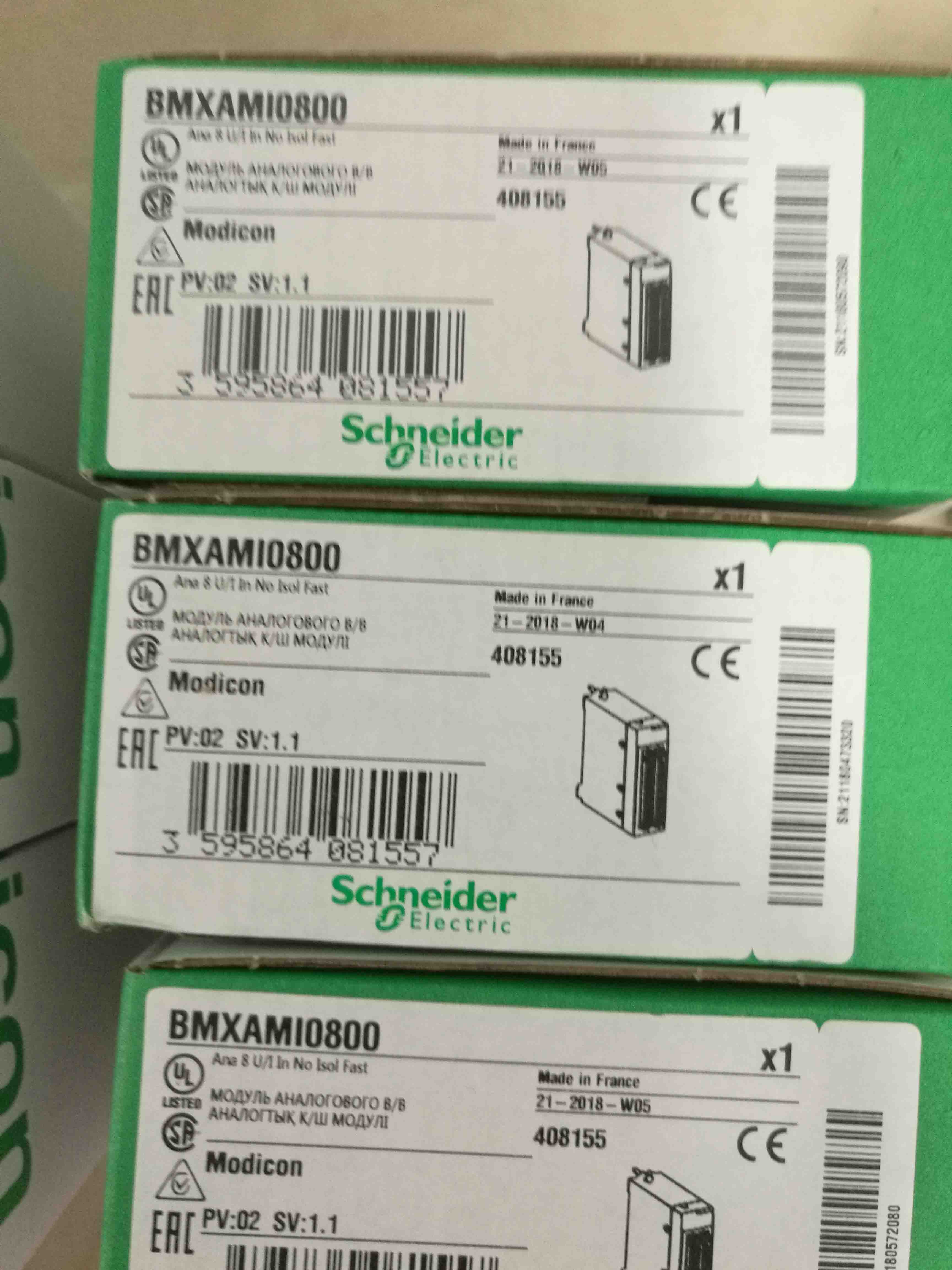 BMXAMI0800 Schneider Non-isolated analog input module Original Factory Sealed New