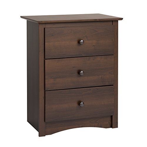 Prepac Tall Fremont Nightstand  With 3-Drawer