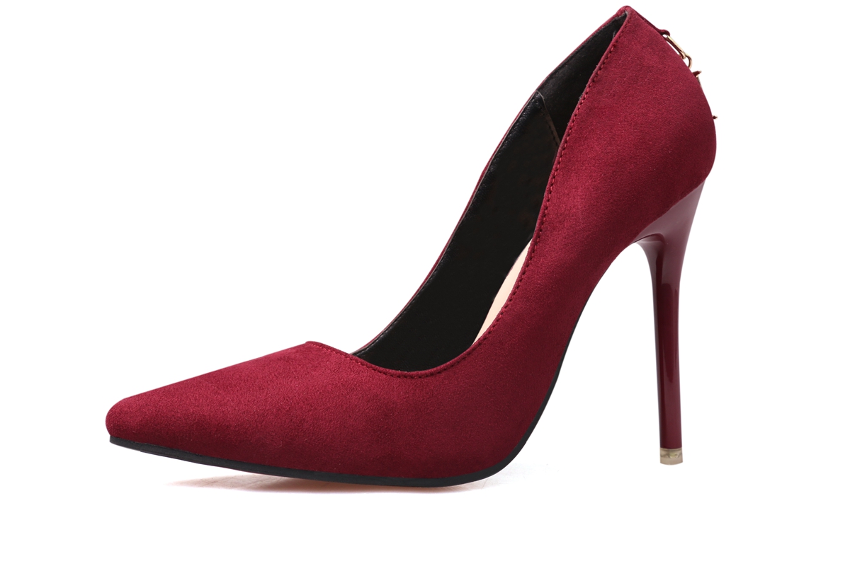 Asmxing 11CM Suede Shallow Pointed D buckle Dress Wedding Party Elegant Heeled Sandals