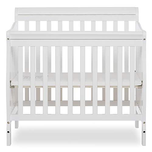 4-in-1 Convertible Mini Crib in White, Greenguard Gold Certified