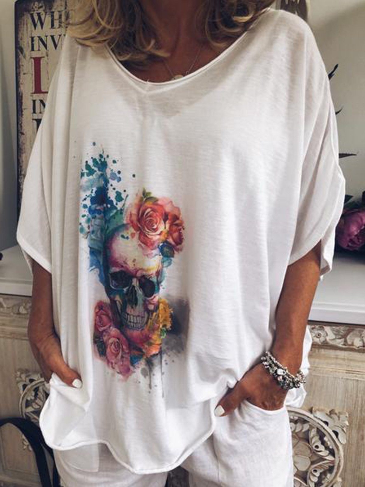 Women Casual Loose Tops Tunic T Shirt