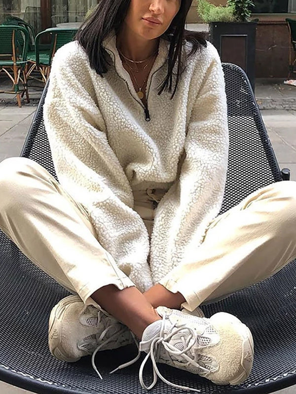 Fashion Zipper Casual Jacket Sweater