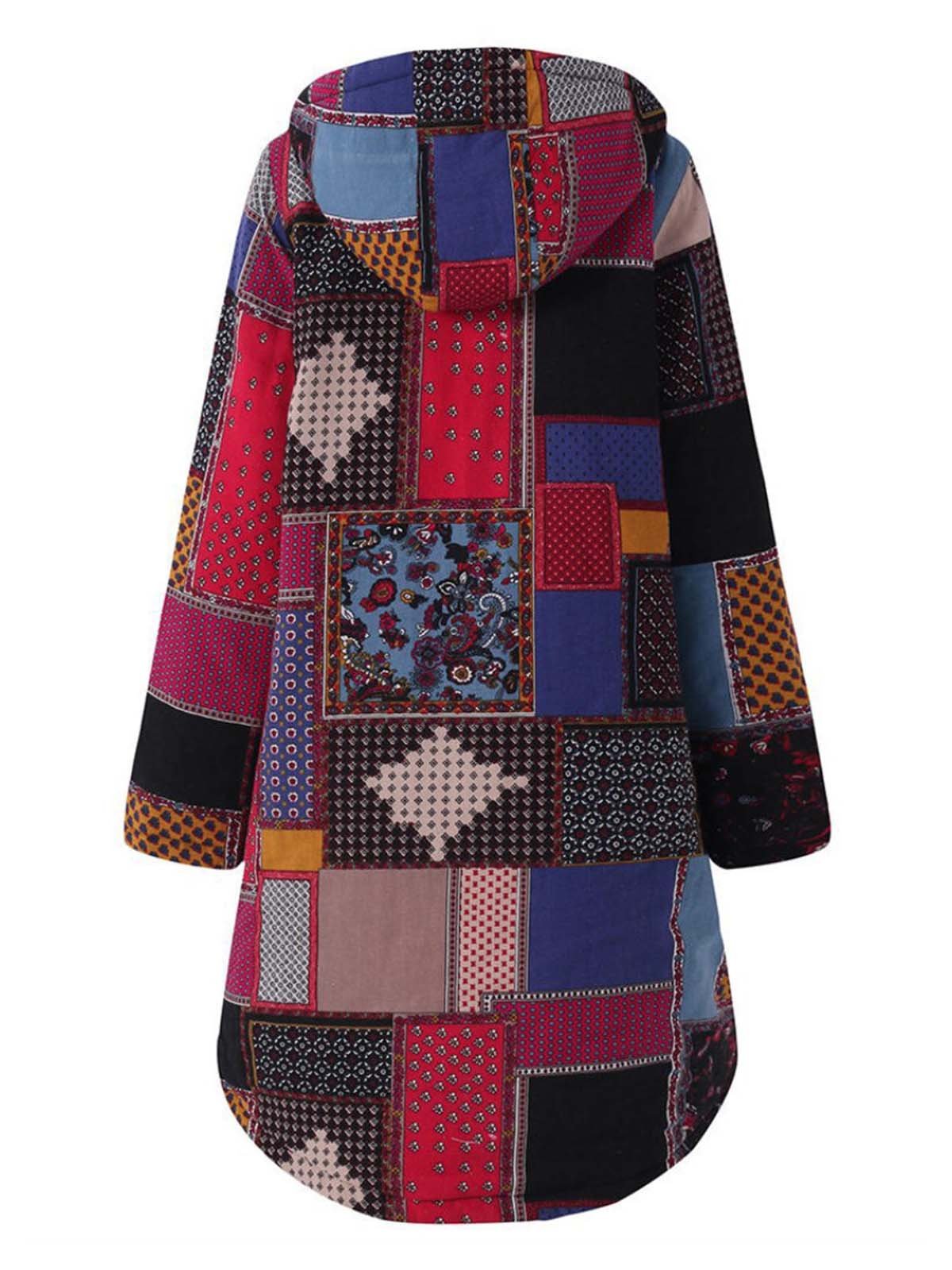 Casual Pockets Coats With Hoodie