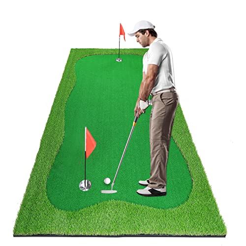 Luricaa Golf Putting Green Mat for Indoor Outdoor For Golf Training / 4脳10 ft