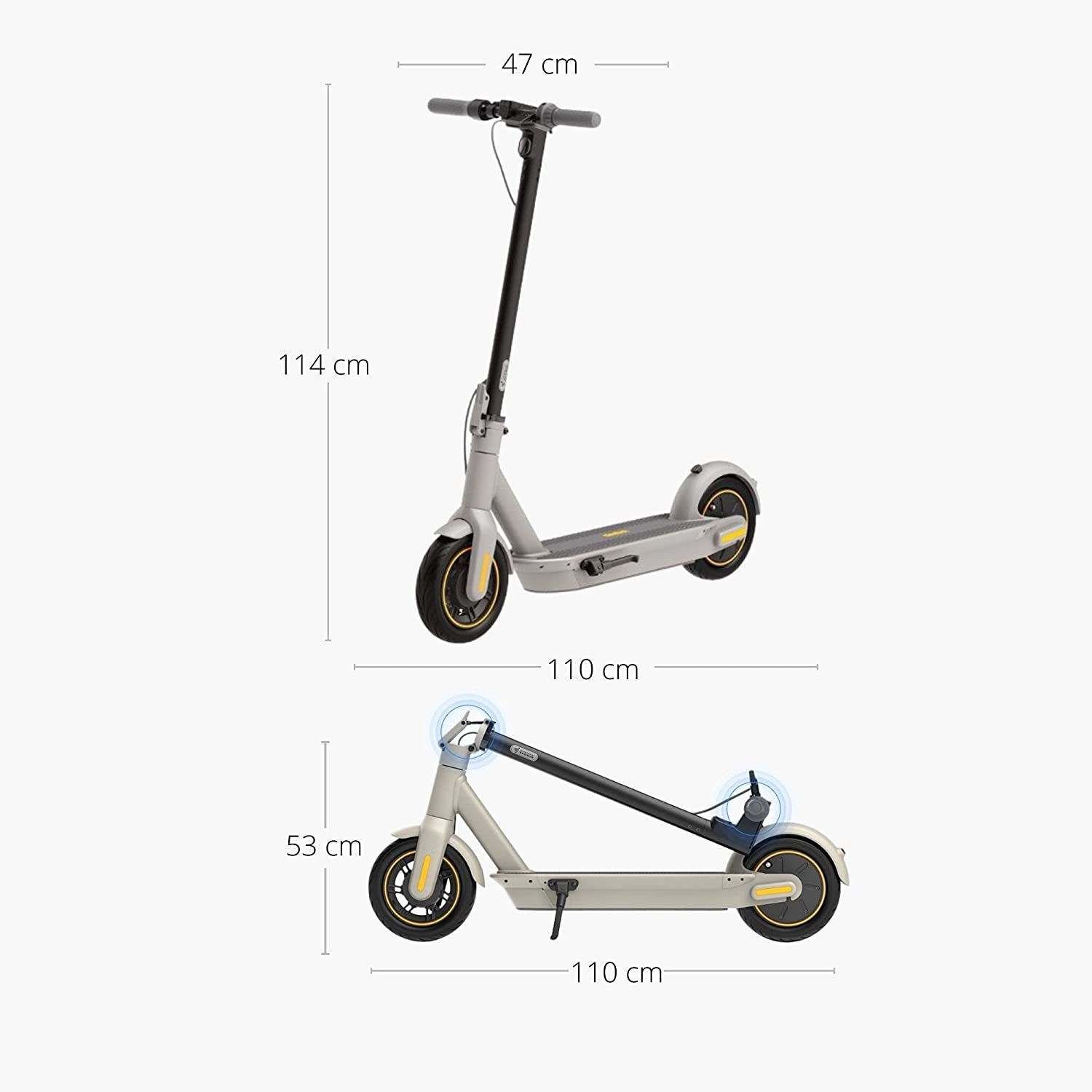 NEW MAX Electric Kick Scooter, Max Speed 18.6 MPH, Long-range Battery
