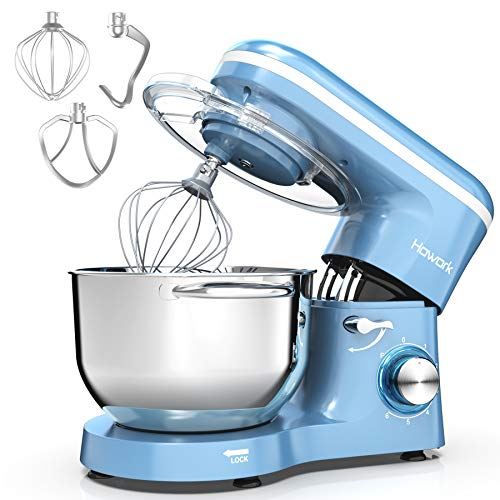 660W Electric Kitchen Food Mixer With 6.55 Quart Stainless Steel Bowl