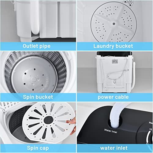 Dryer Combo XPB36-1288SA Mini Washing Machine, Black