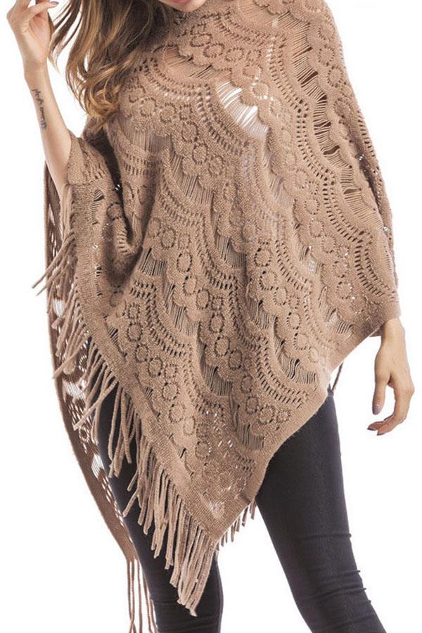 Tassel Cloak Knitting Sweater