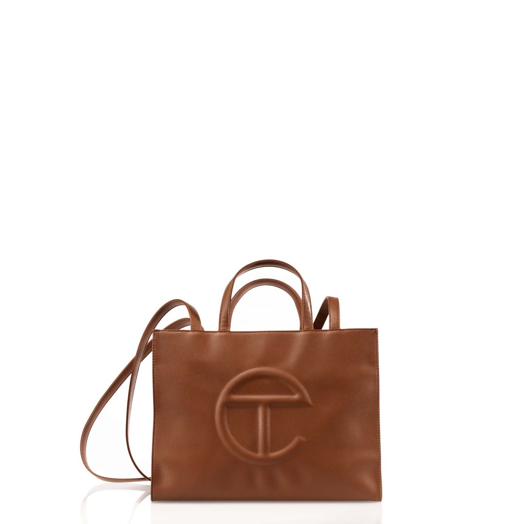 Medium Tan Shopping Bag