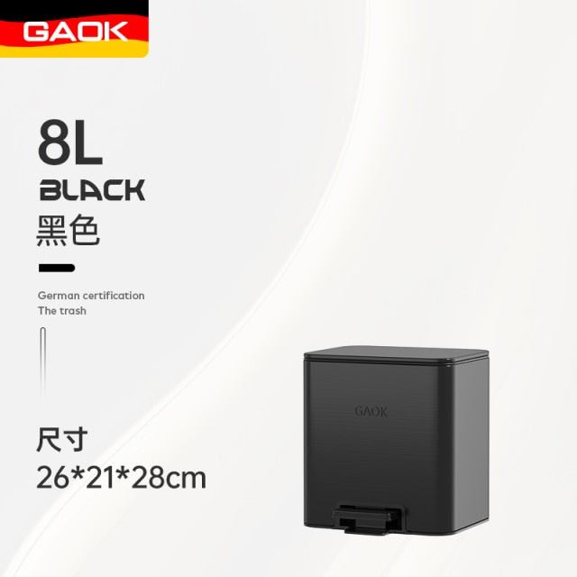 Kitchen Large Capacity Stainless Steel Step Trash Can Household Pedal Living Room