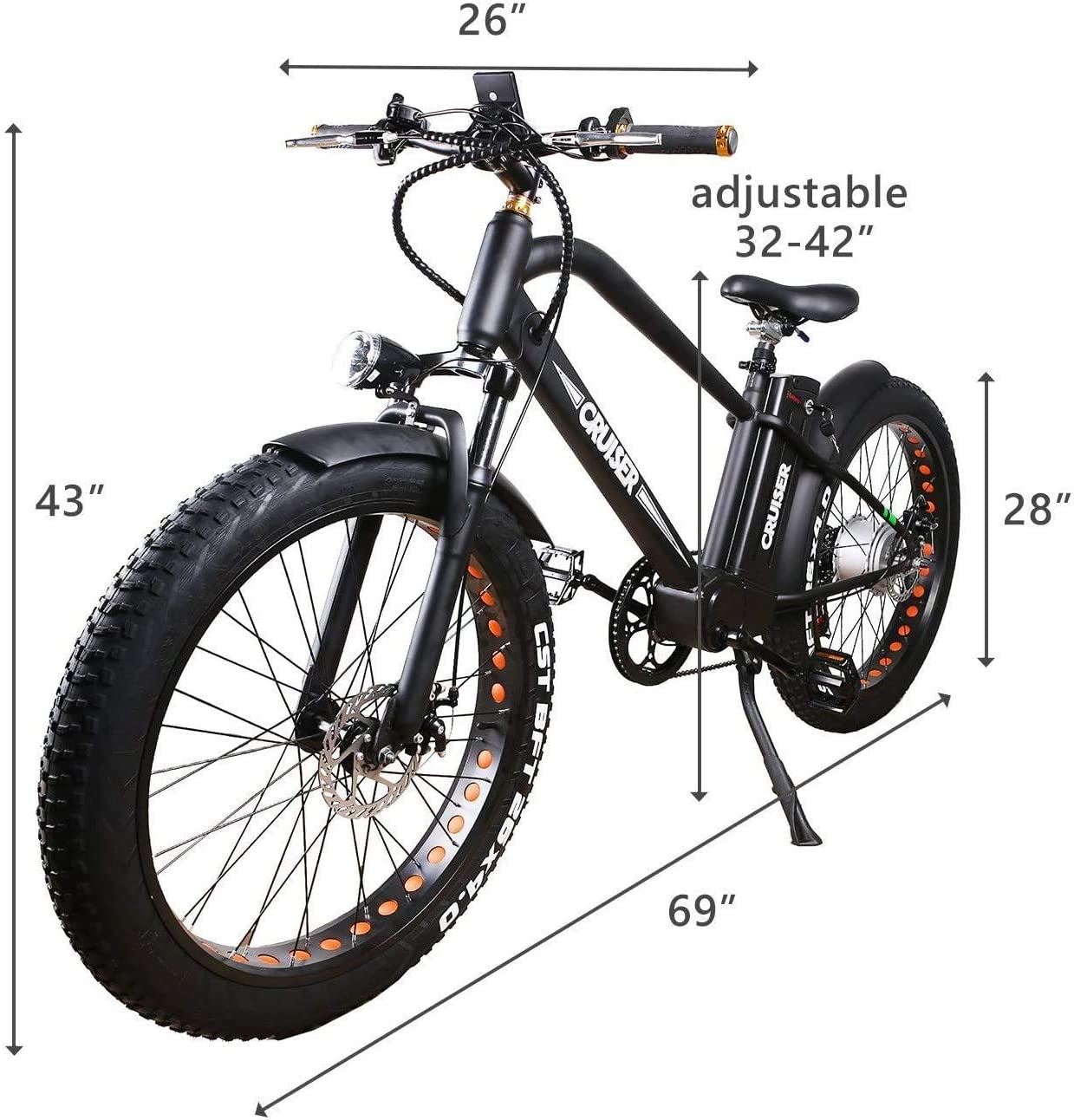 NAKTTO 26��� 500W Electric Bicycle