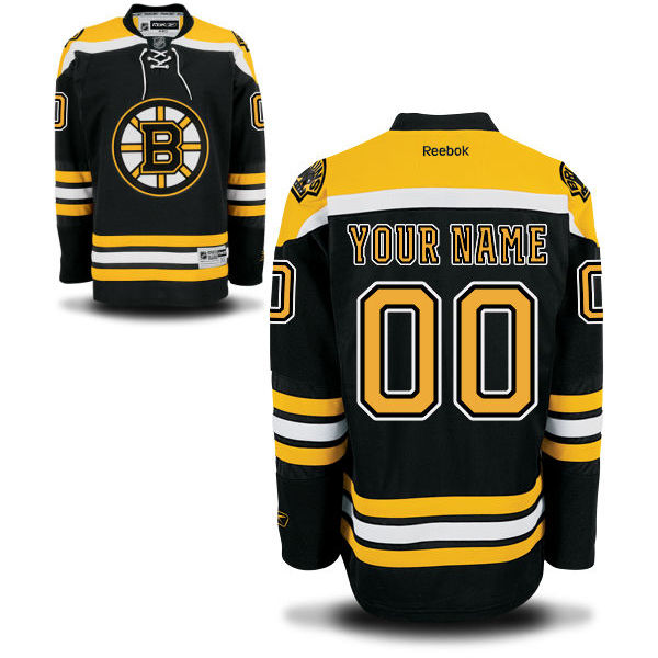 Reebok Boston Bruins Men's Premier Away Custom Jersey - White