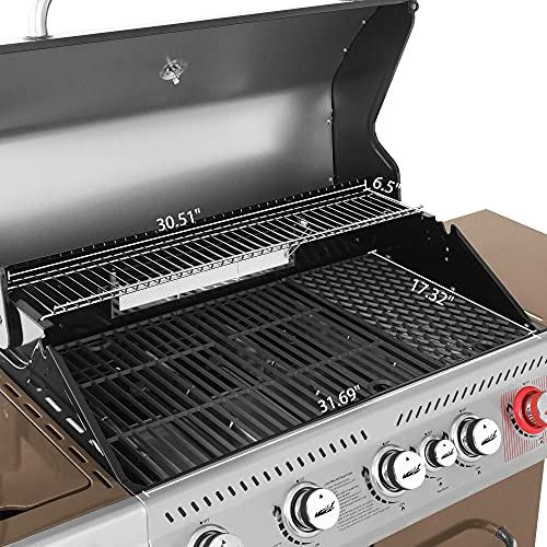 Royal Gourmet GA5403C Premier 5 BBQ Propane Gas Grill with Rotisserie Kit