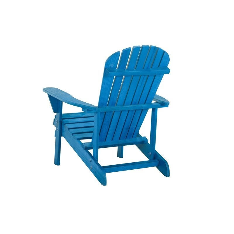 W Unlimited Earth Patio Adirondack Chair with Cup Holder in Natural (Set of 2)