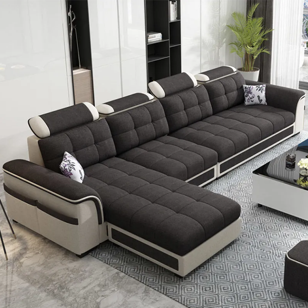 Fabric sofa size apartment simple modern technology fabric sofa package combination