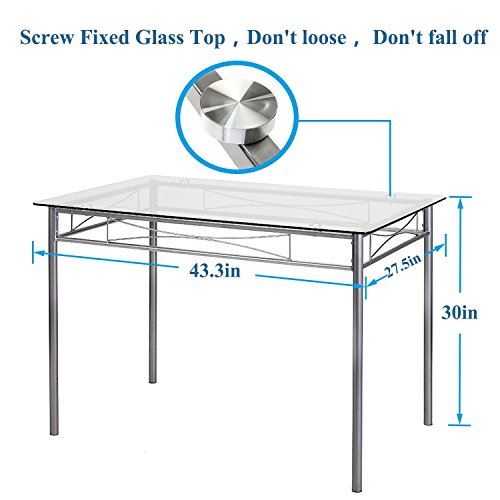 Kitchen Dining Room Table and Chairs 4, 5-Piece Dinette Sets