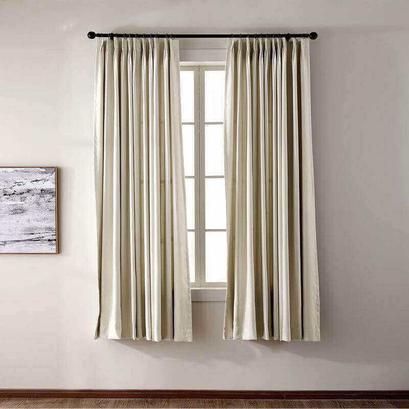 CUSTOM EDOARDO Beige Indoor Blackout Curtain