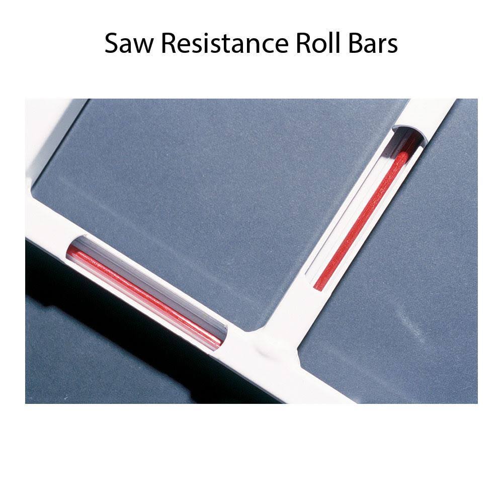 Fixed 62 in. to 74 in. Adjustable Width 8-Bar Window Guard, White