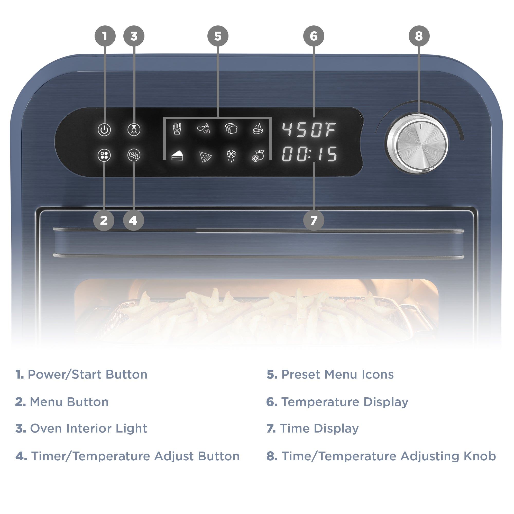 10L Programmable Air Fryer Convection Countertop Oven