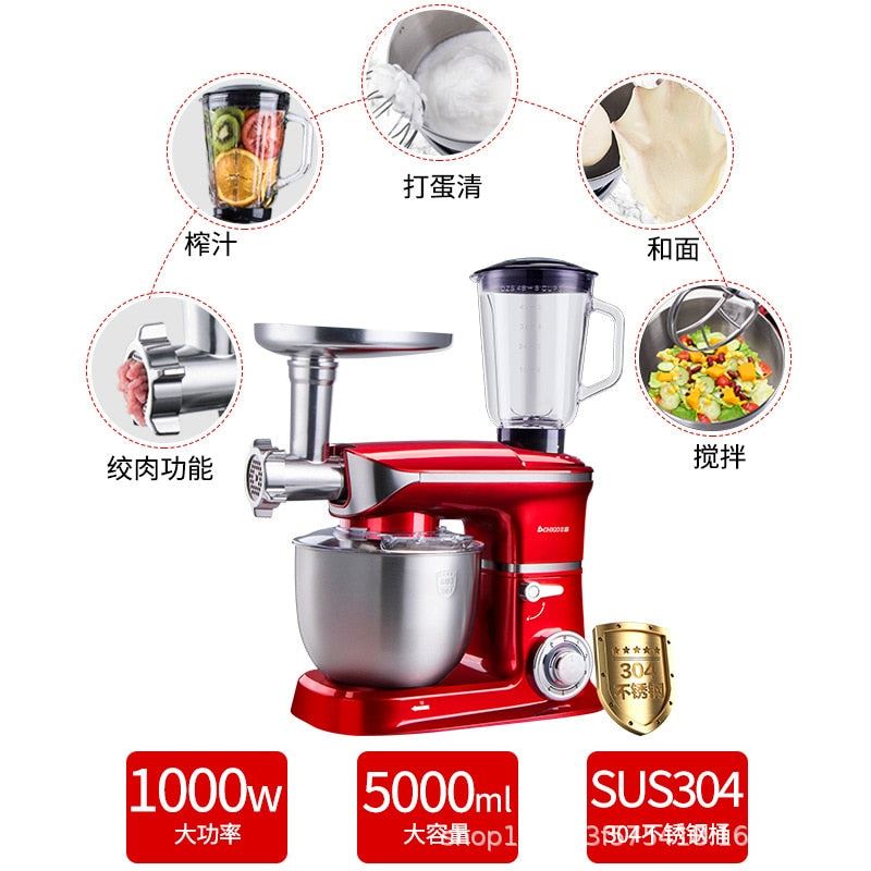 Electric Whisk Desktop Stand Mixer Household Multi-Functional Dough Cream Whipper Small Dough Mixer