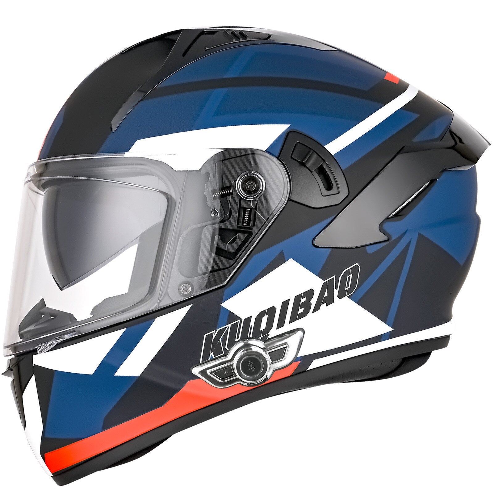 Men Women Bluetooth Full Face Motorcycle Helmet Waterproof DOT Approved Double Anti-Scratch Anti-Fog Visors Washable Liner