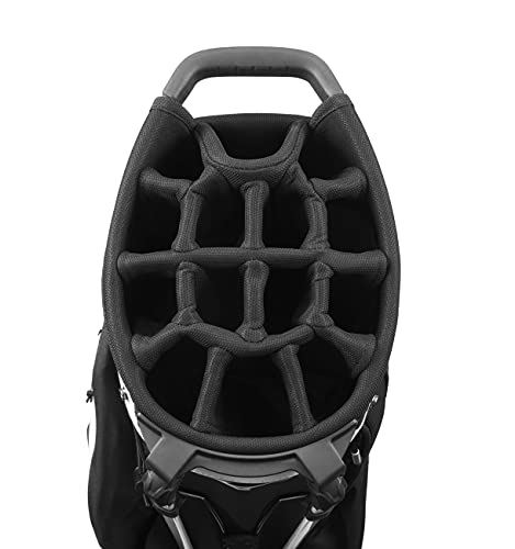 Mizuno BR-DX 14-Way Hybrid Stand Bag, White-Black