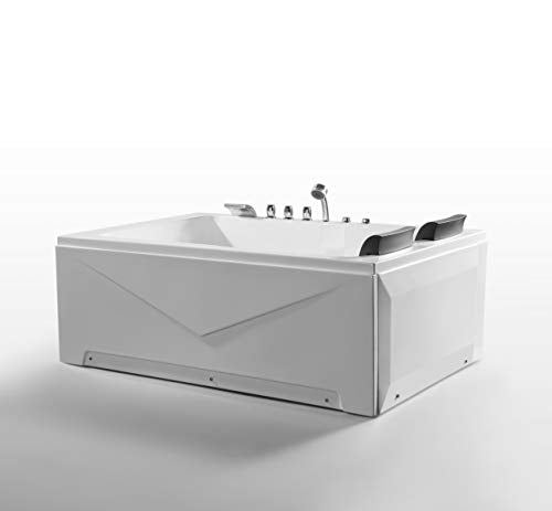 Alcove Whirlpool Bathtub Hydromassage Rectangular Jetted Soaking
