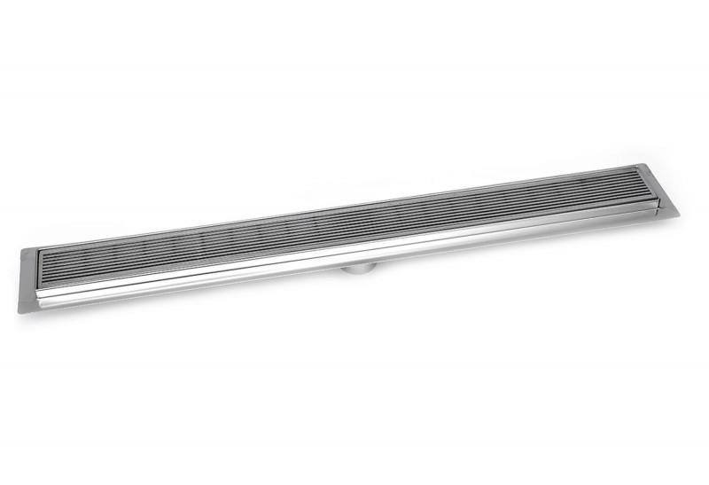 Serenedrains Stainless Steel Linear Shower Drain - Linear Wedge - Brushed Nickel - 16 inch/24 inch/30 inch/35 inch/39 inch/47 in