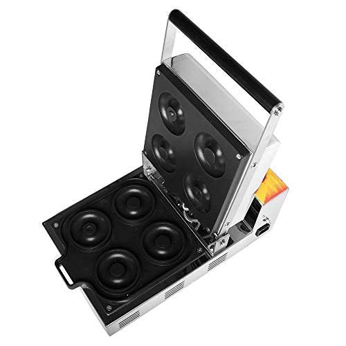 Wotefusi Donut Maker Donut Backer 4 Pieces Electric Doughnut Maker