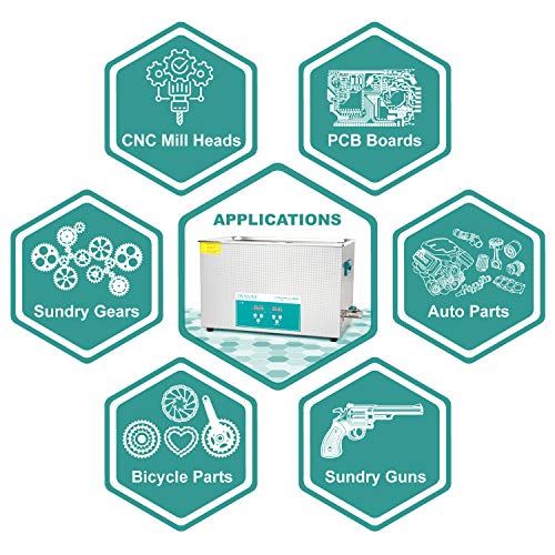 Cleaner,Sonic Cleaner,Ultrasound Cavitation Machine with Digital Timer and Heater