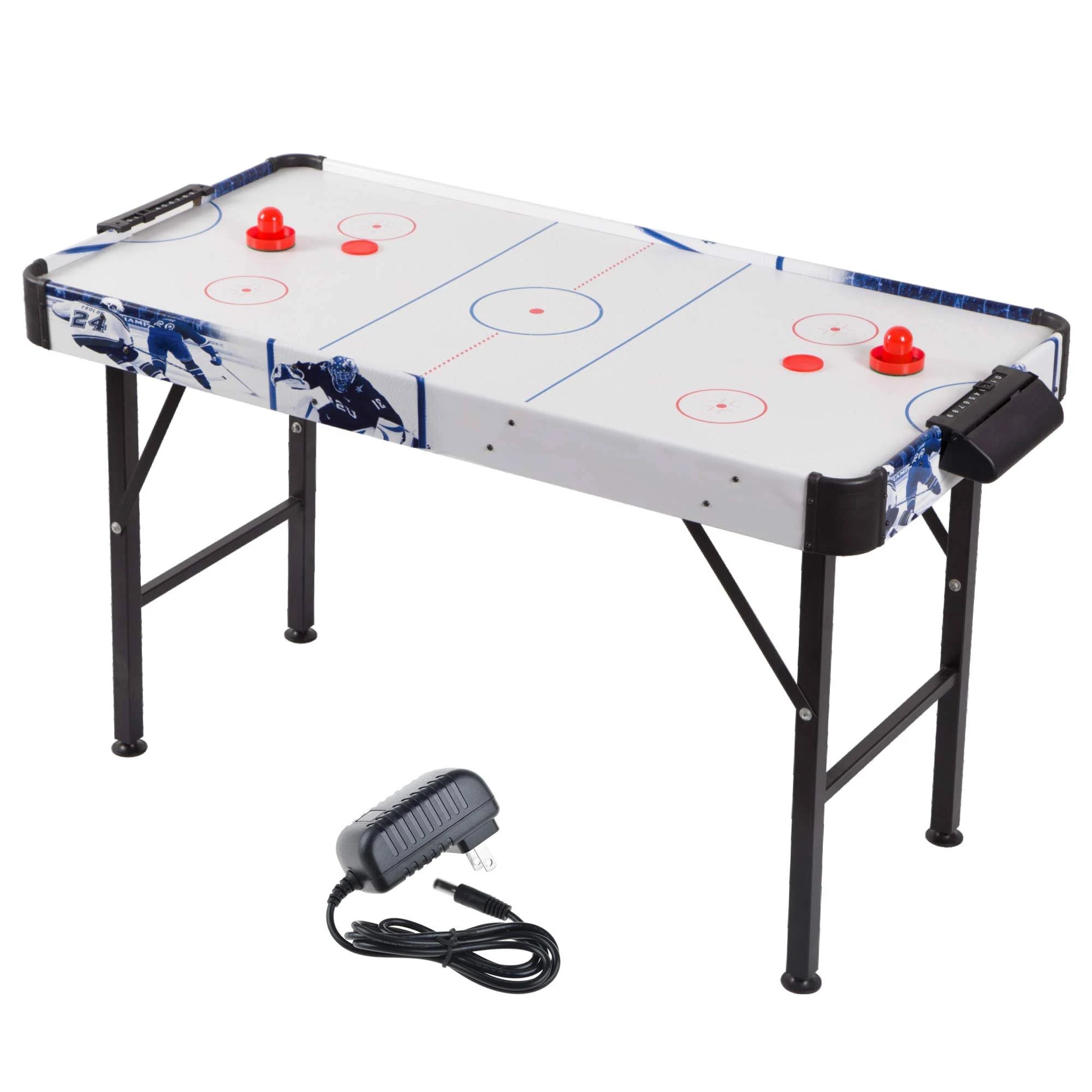 Point Games Air Hockey Table for Kids - Electric Powered Air Hockey Game - Foldable Tabletop - Air Hockey for Kids A