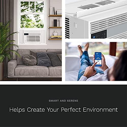 12,000 BTU Window Air Conditioner with Smart Control, Remote Control & 24 hr Timer