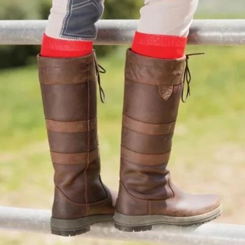 Women's outdoor casual waterproof riding boots