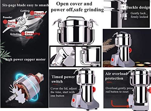 Safety Electric Grain Grinder Mill High-speed Spice Herb Mill