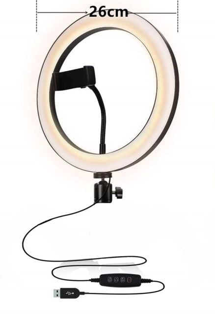 Ring Light With Tripod With Lamp Ring Led Selfie Ring Light 1.3m 130cm Tripod Photographic