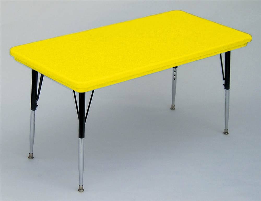 Correll, Inc. Rectangular Activity Table, Yellow