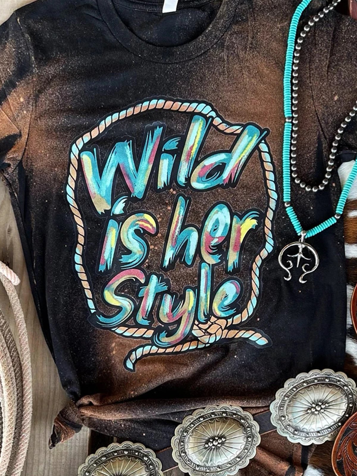 Jersey Floral-Print Statement Shirts & Tops