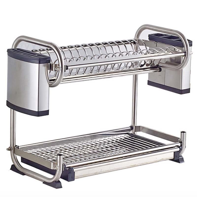 304 Stainless Steel Dish Rack, Kitchen Shelf Holder, Kitchen Shelf Storage