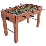 GYMAX 48�� Foosball Table, Wooden Competition Size Football Game Table w/ 2 Balls