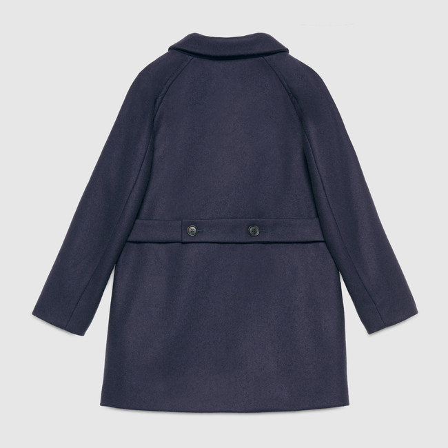 Children's wool cashmere coat