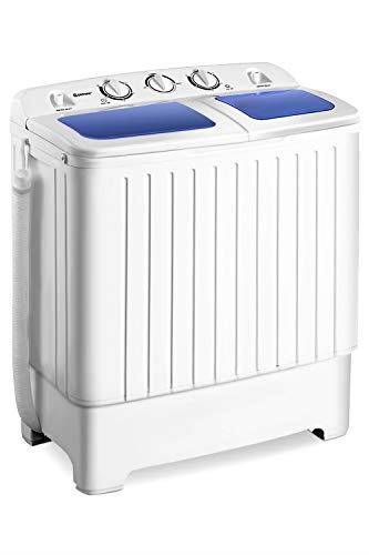Twin Tub Washing Machine 17.6lbs Washer Spain Spinner Portable Washing Machine