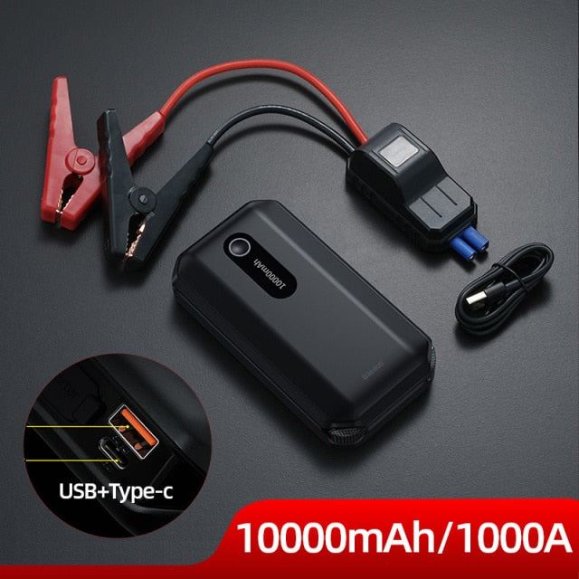 Baseus 20000mAh Car Jump Starter Power Bank 2000A/1000A Car Battery Charger