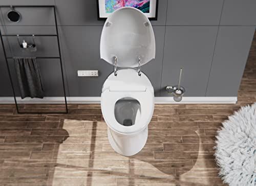 Elongated One Piece Intelligent toilet with Auto Open/Close Lid, Warm Seat