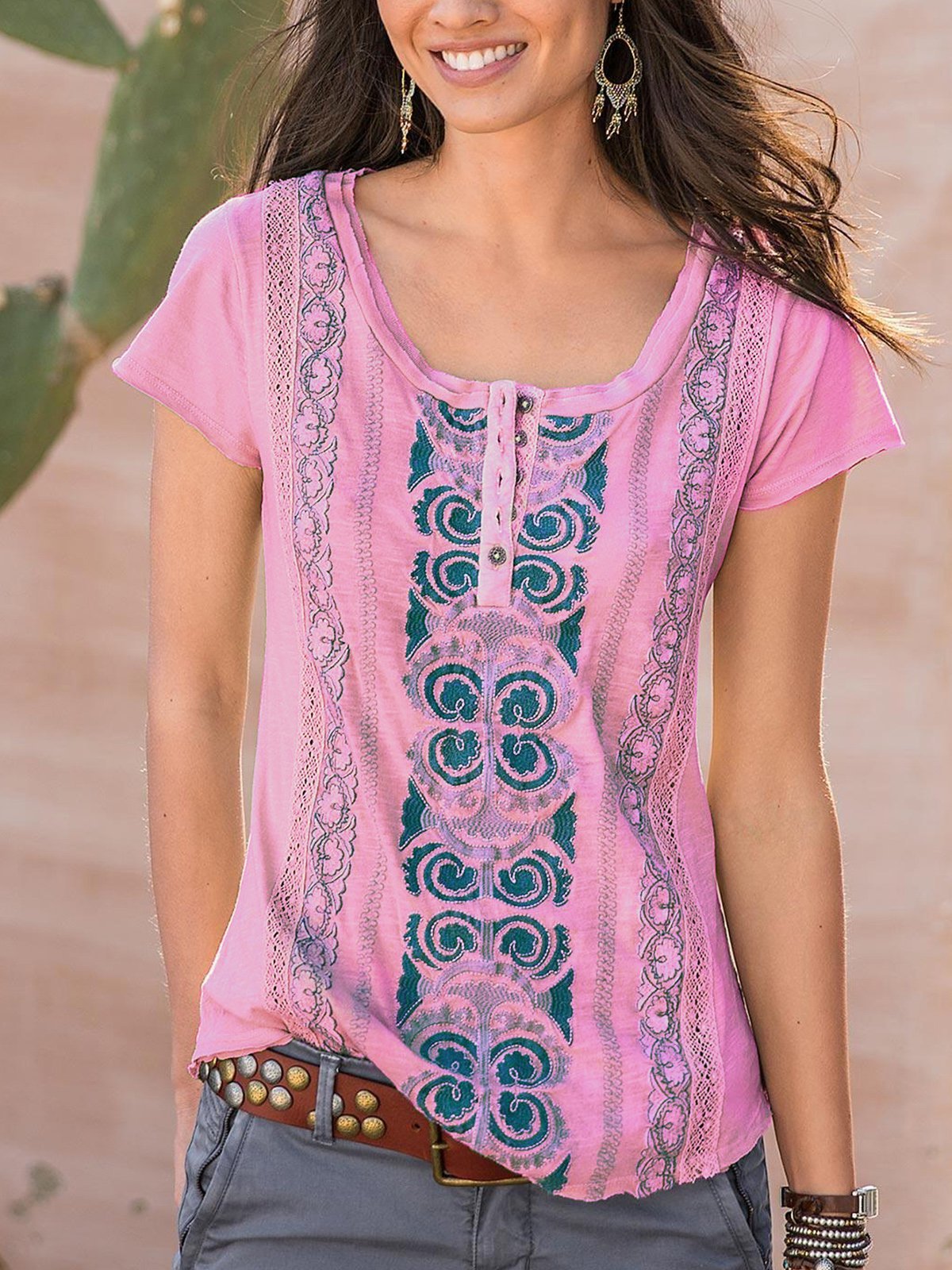 Women Short Sleeve Casual shirt Top