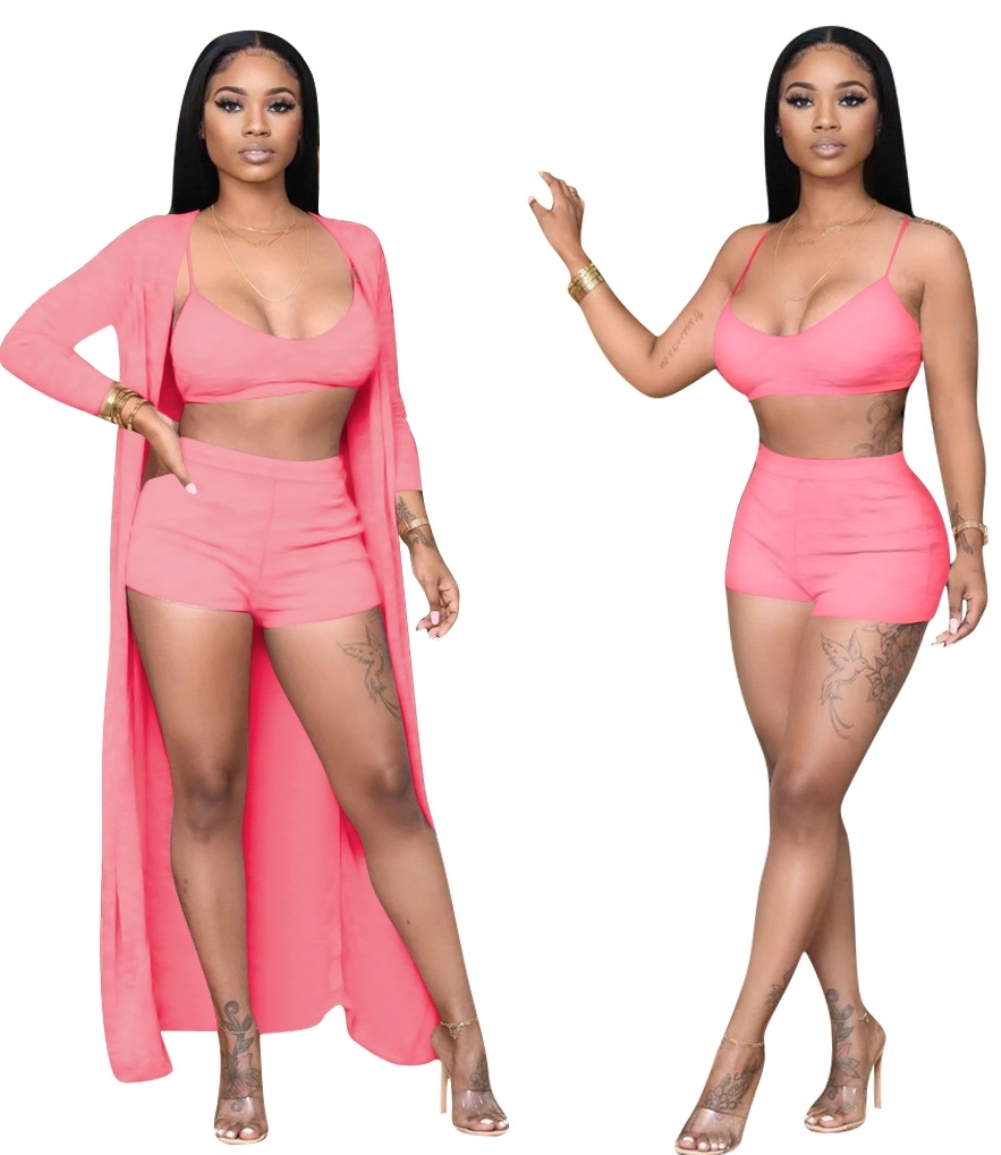 Autumn Two Piece Shorts Set with Matching Overalls