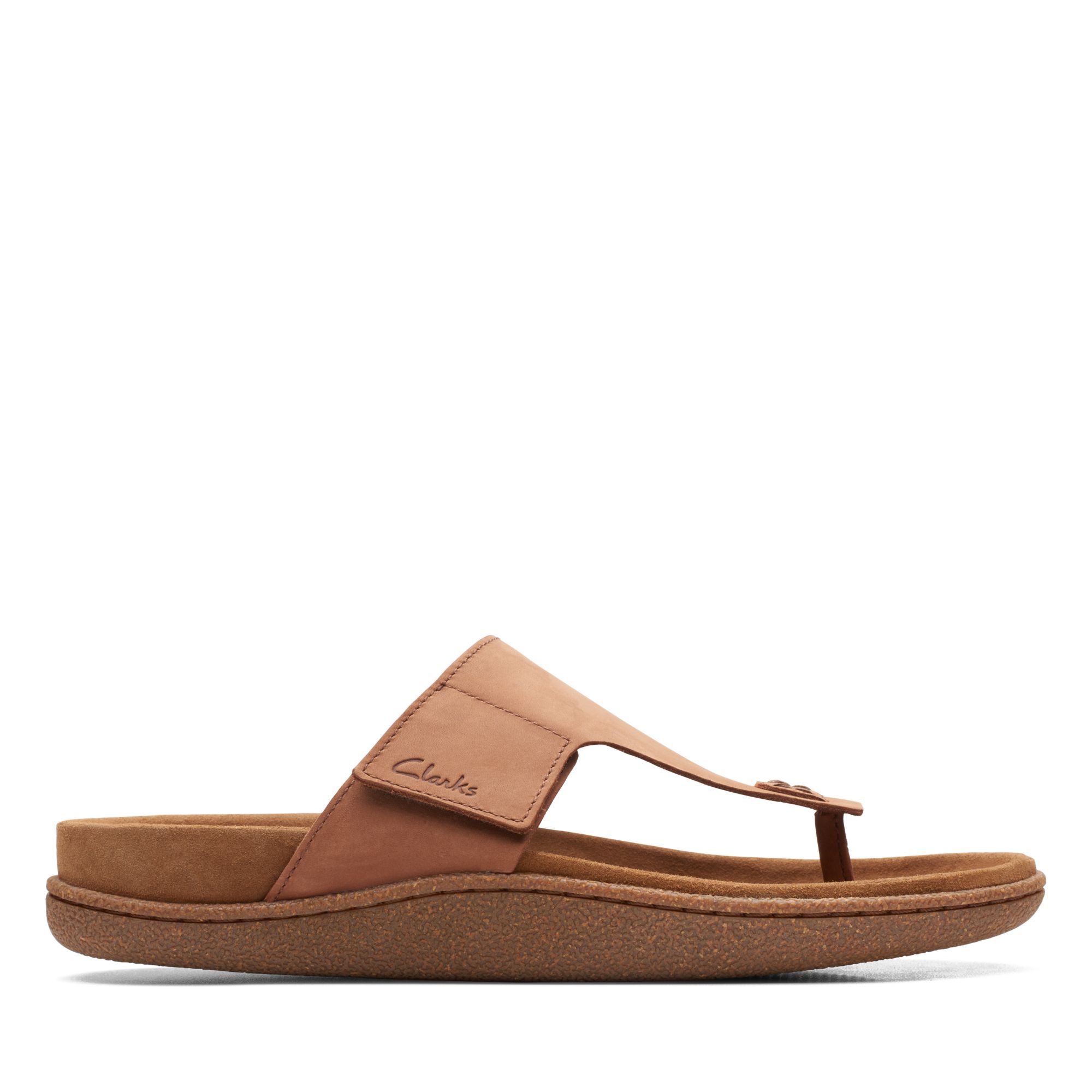Men Sandals Pilton Post Dark Tan Nubuck