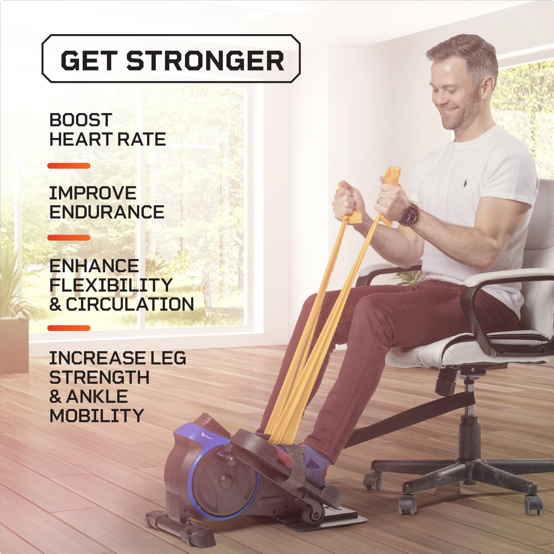 FlexStride Pro Calf Leg Foot Pedal Exerciser